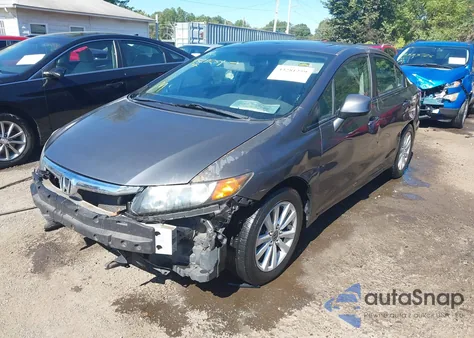 2012 Honda Civic Ex from USA, damaged, VIN 19XFB2F80CE382426
